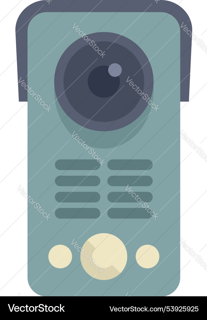 Modern intercom system with camera for home Modern intercom system with camera for home vector image