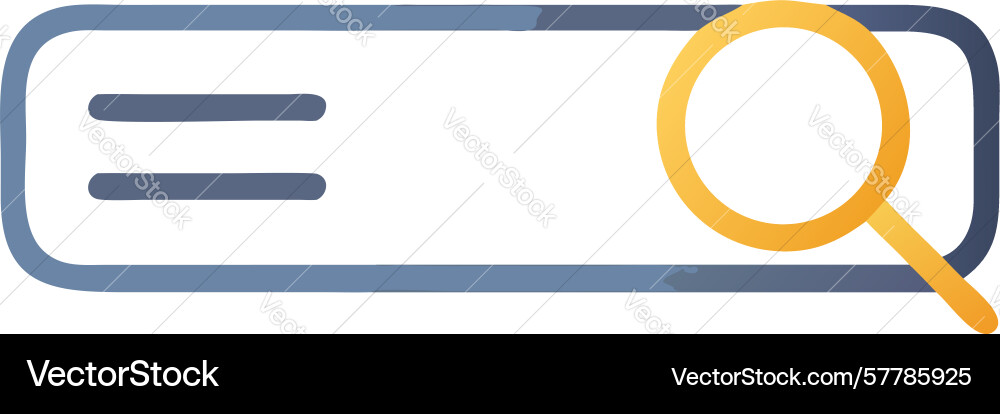 Simple search bar essential ui element design vector image