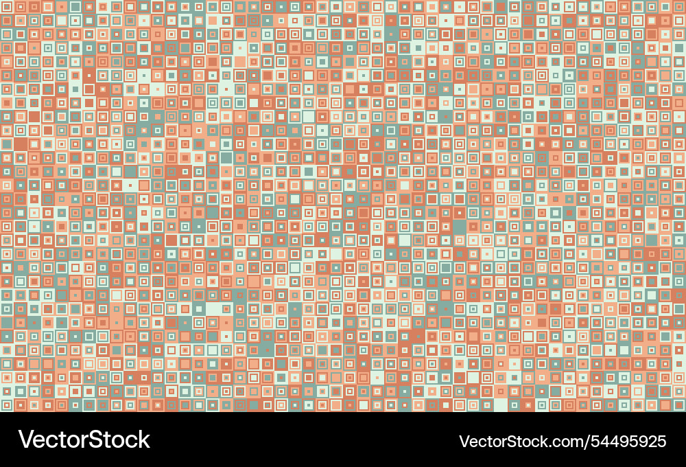 Textured cube pattern with colourful tiles vector image