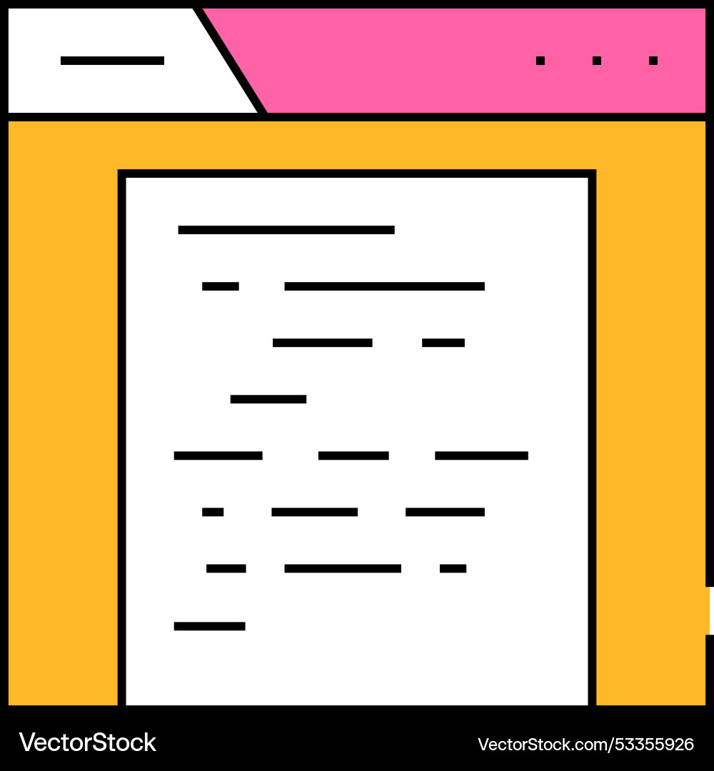 Archive folder icon color Archive folder icon color Vector Image
