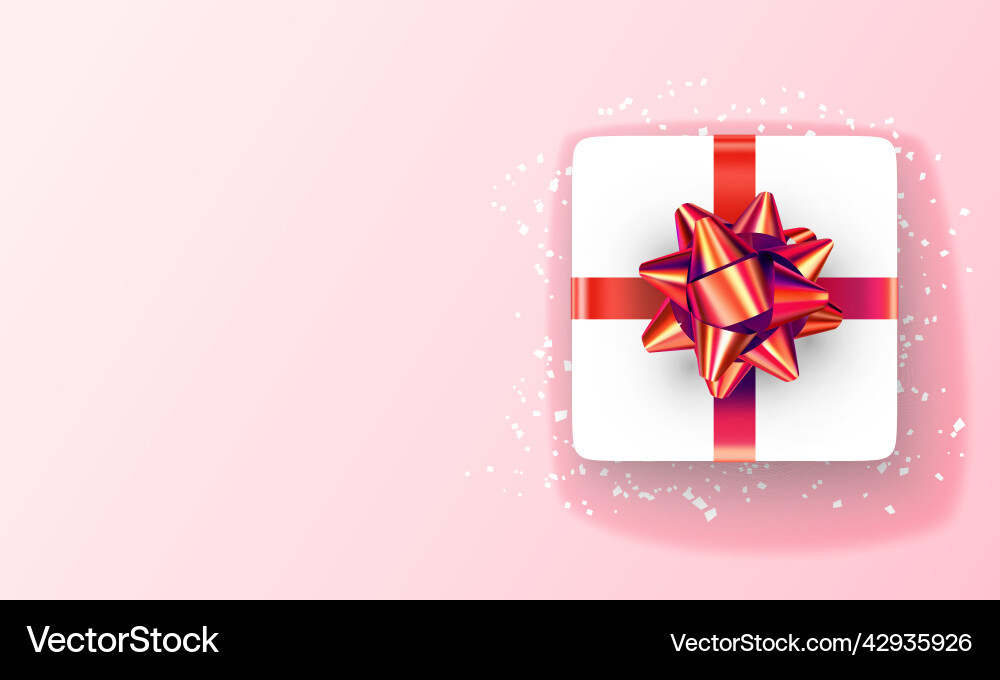 Happy Valentinstag Hintergrund mit 3d Geschenk Happy Valentinstag Hintergrund mit 3d Geschenk vektorbild