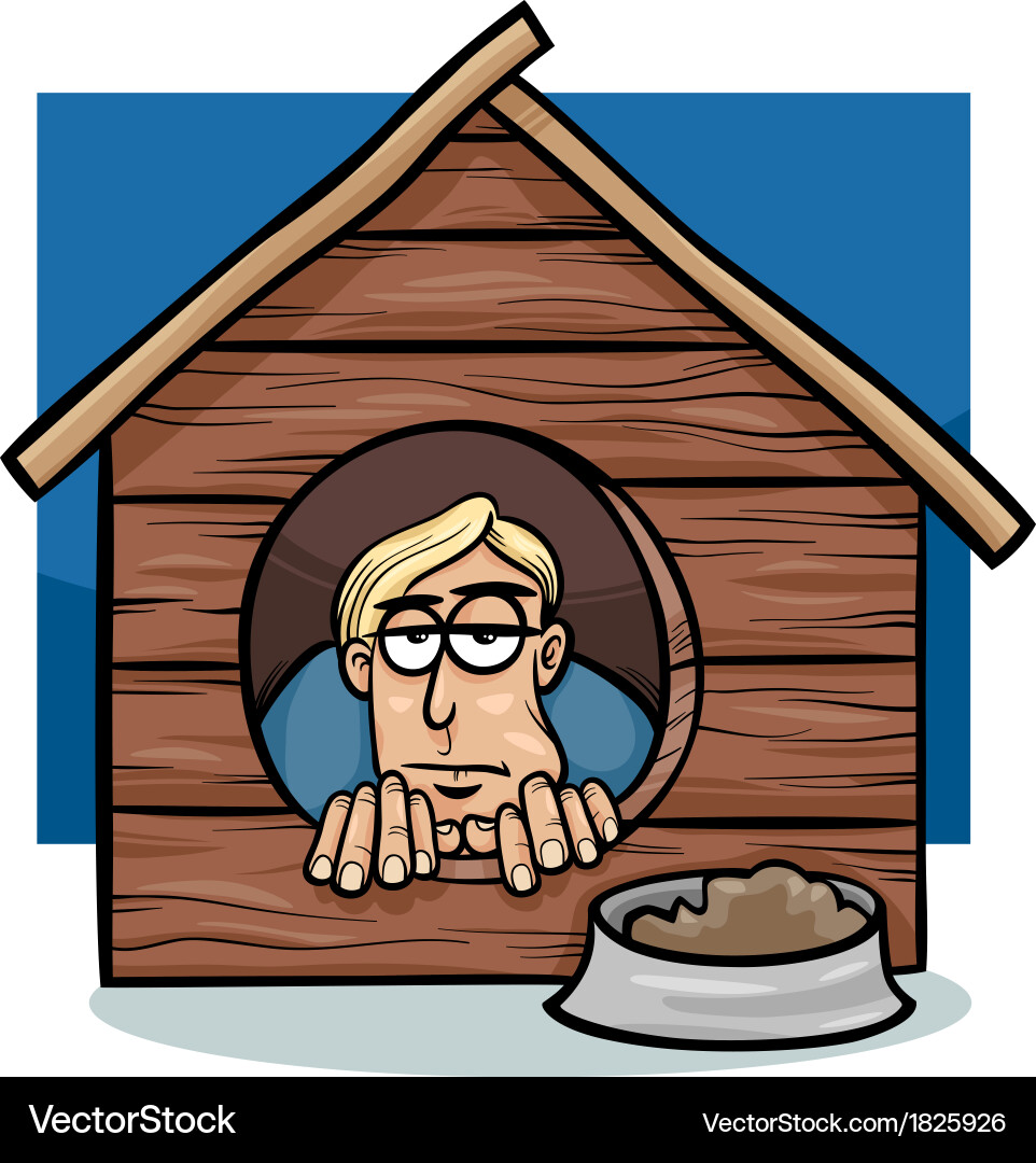 Man in the Doghouse Vector Images (53)