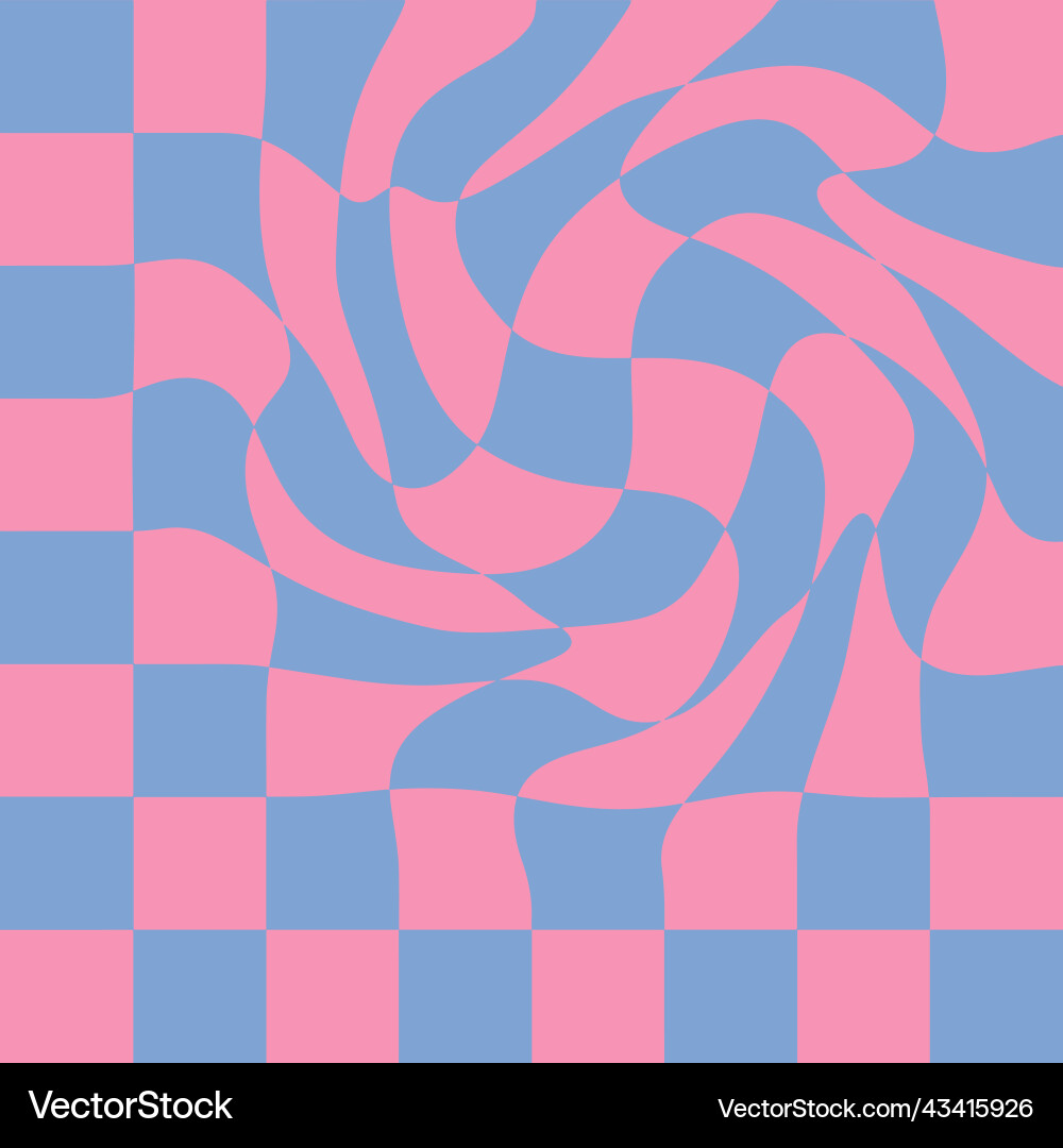 Simple swirl background with checks pattern Simple swirl background with checks pattern vector image