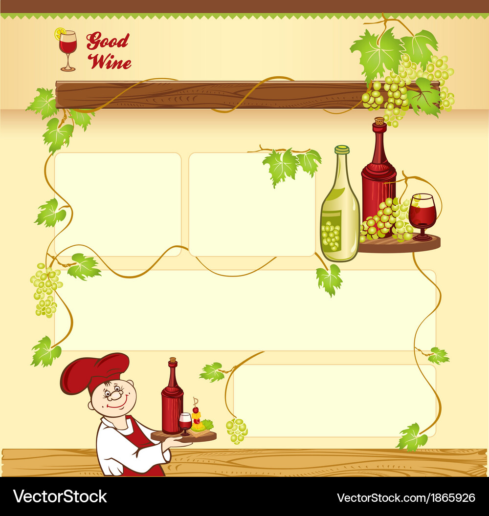 Wine concept for web template Vector Image