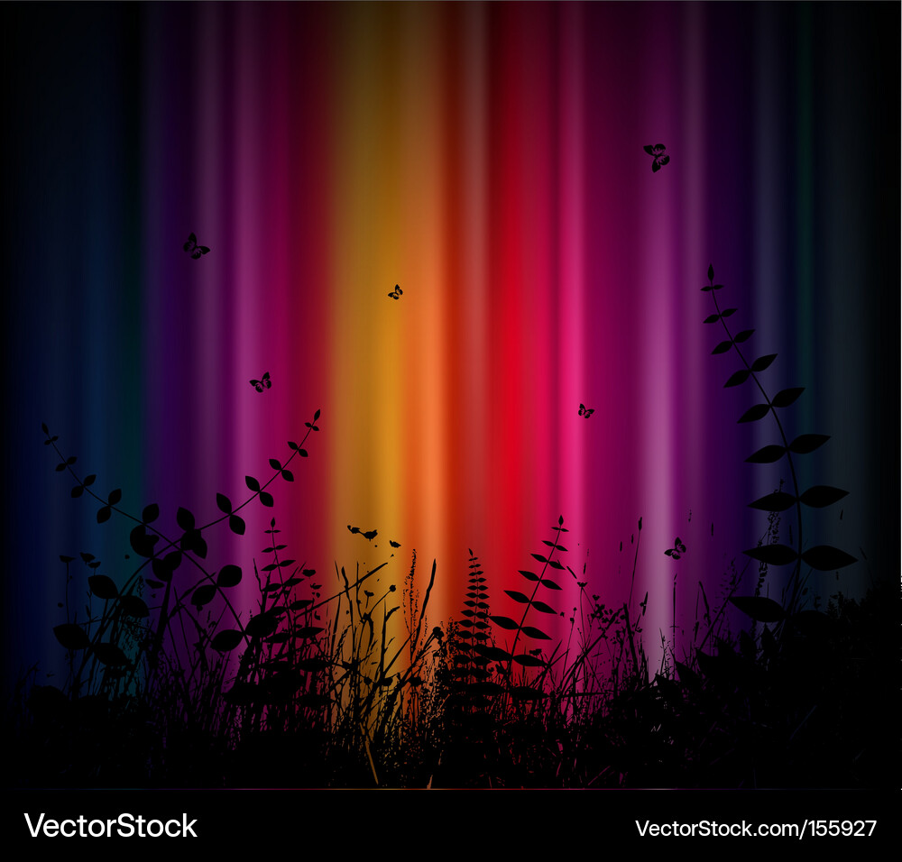 Abstract background with grass Vector Image