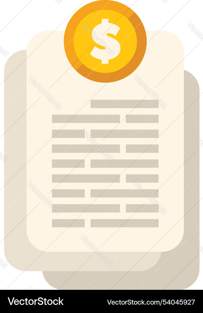 Goldene Münze auf Papierrechnungen liegend Goldene Münze auf Papierrechnungen liegend vektorbild