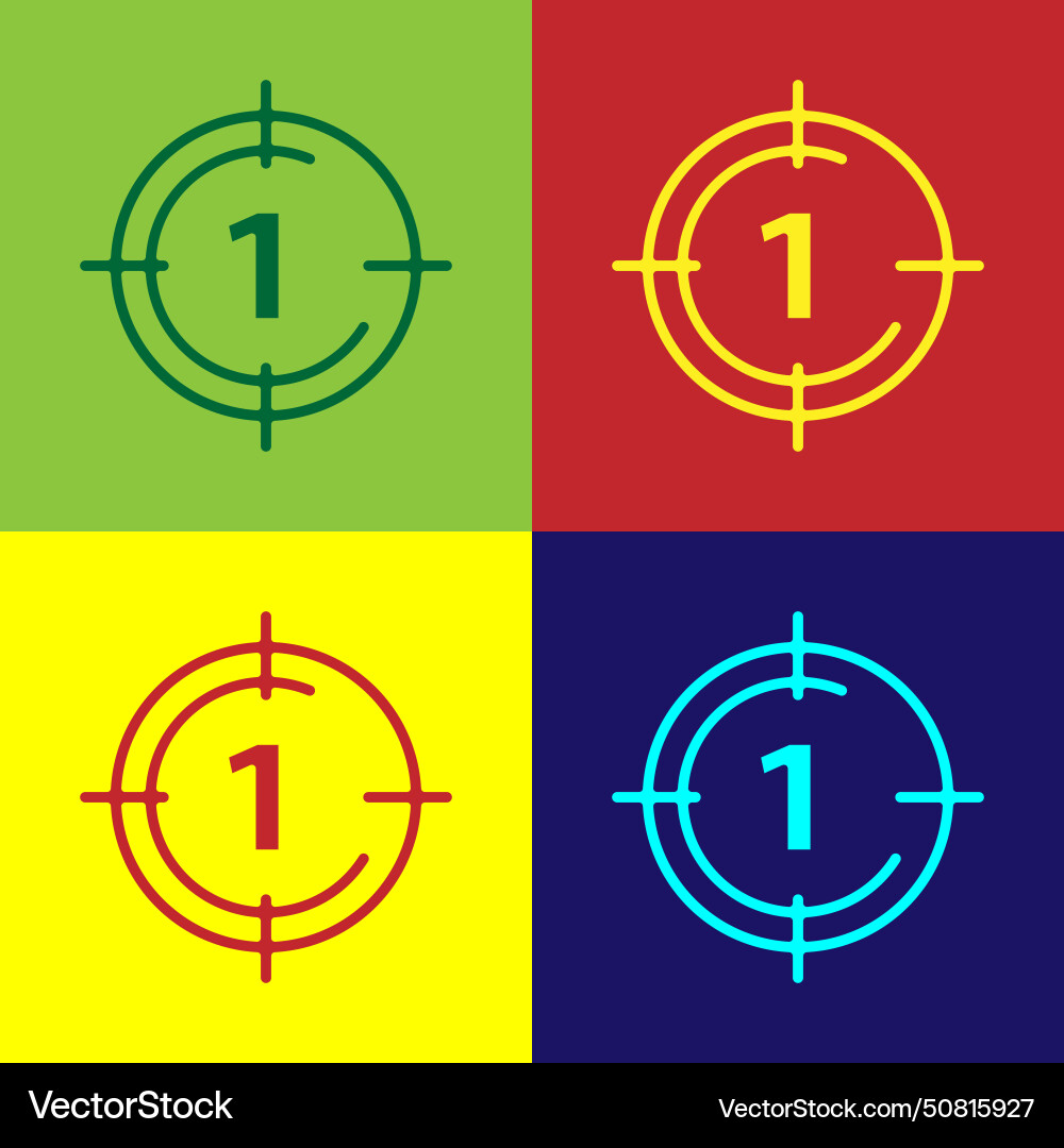 Pop-Art alten Film Film Countdown Frame Symbol Pop-Art alten Film Film Countdown Frame Symbol vektorbild