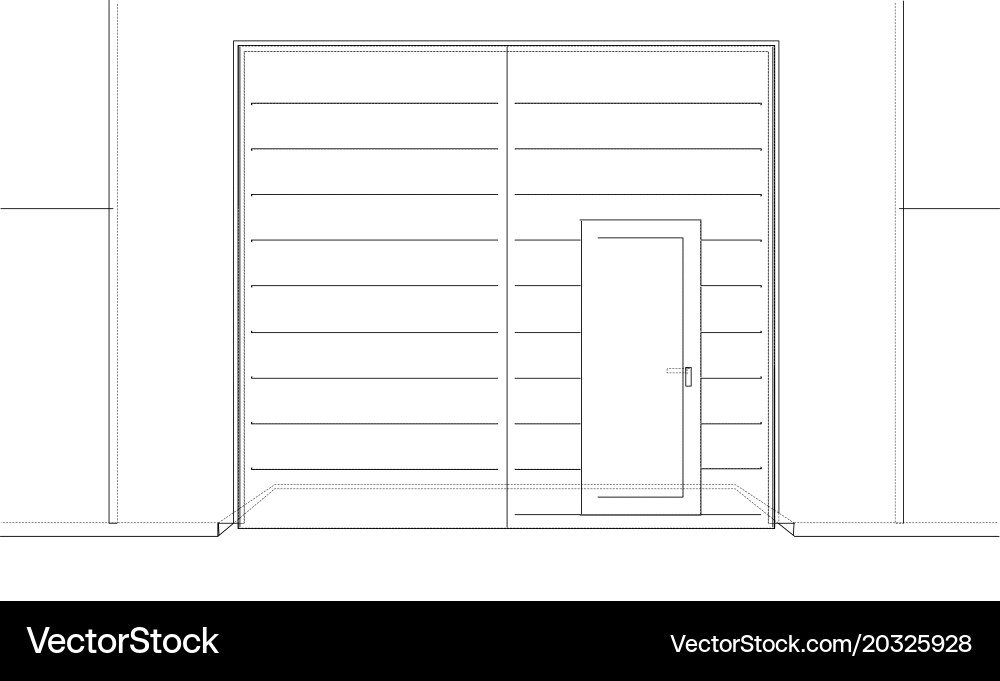 3D Wireframe Building Rendering vector image