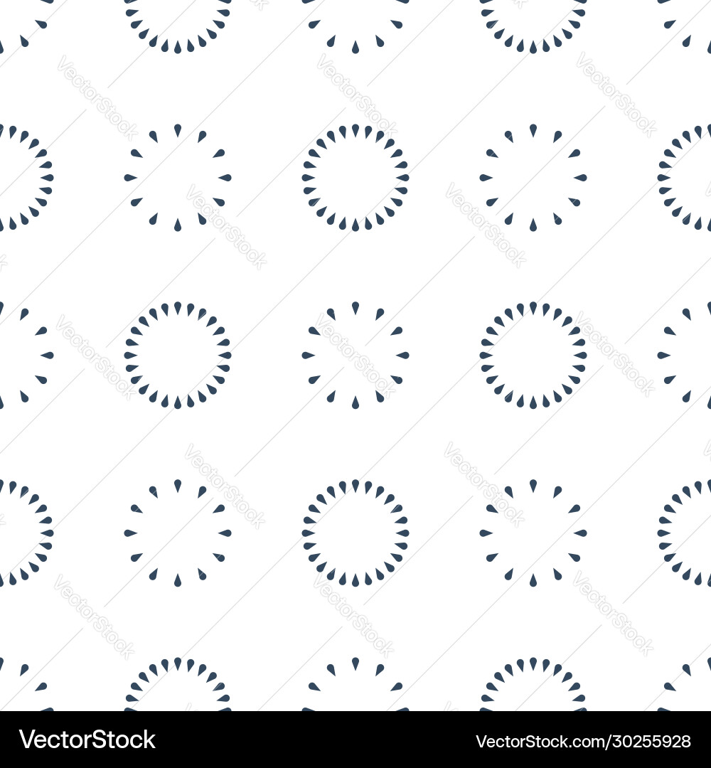 Abstract seamless pattern with circles geometric vector image