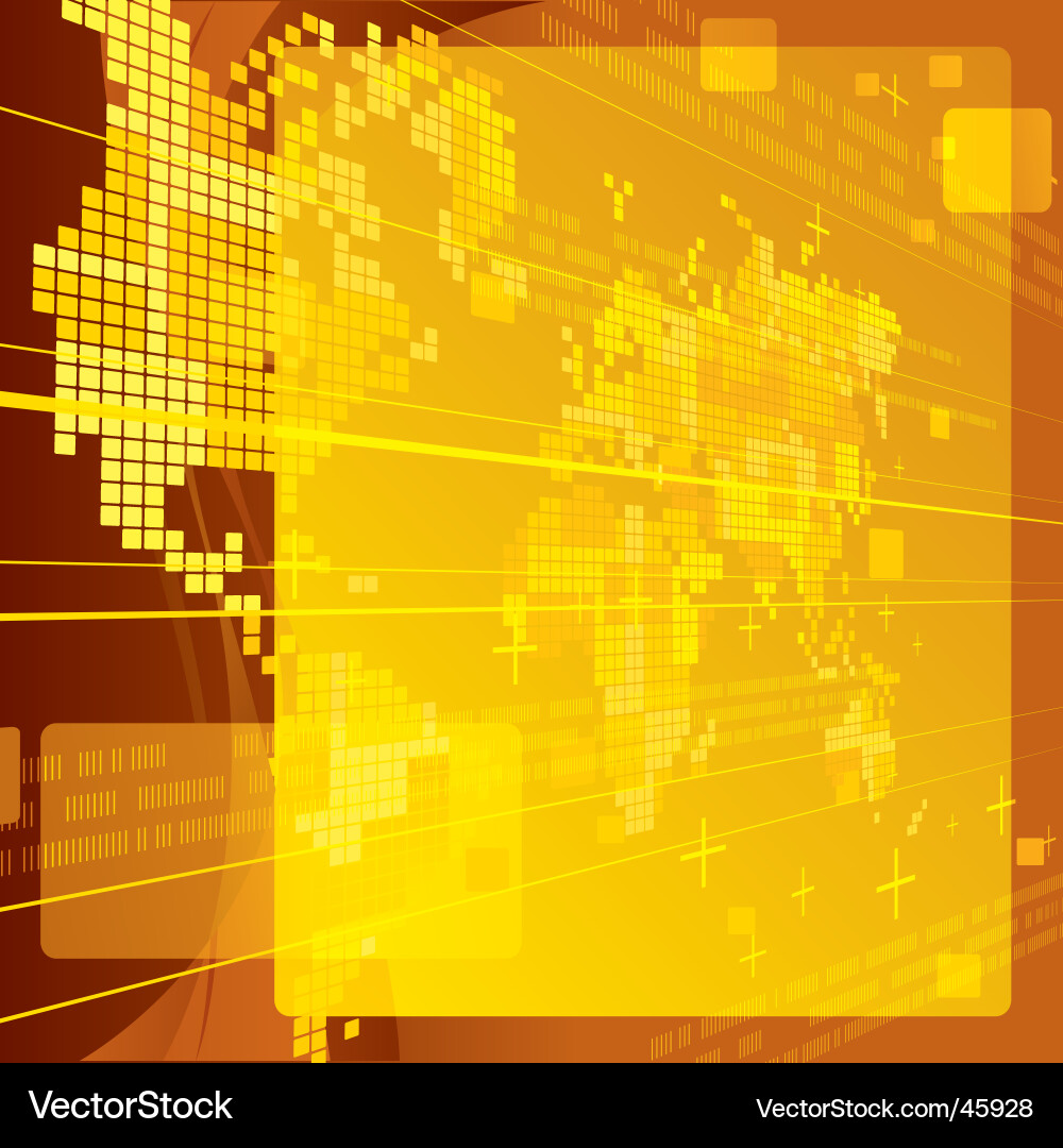Luminous World Map Background Vector Image