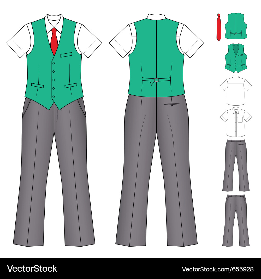 Man in Formal Suit Vector Image
