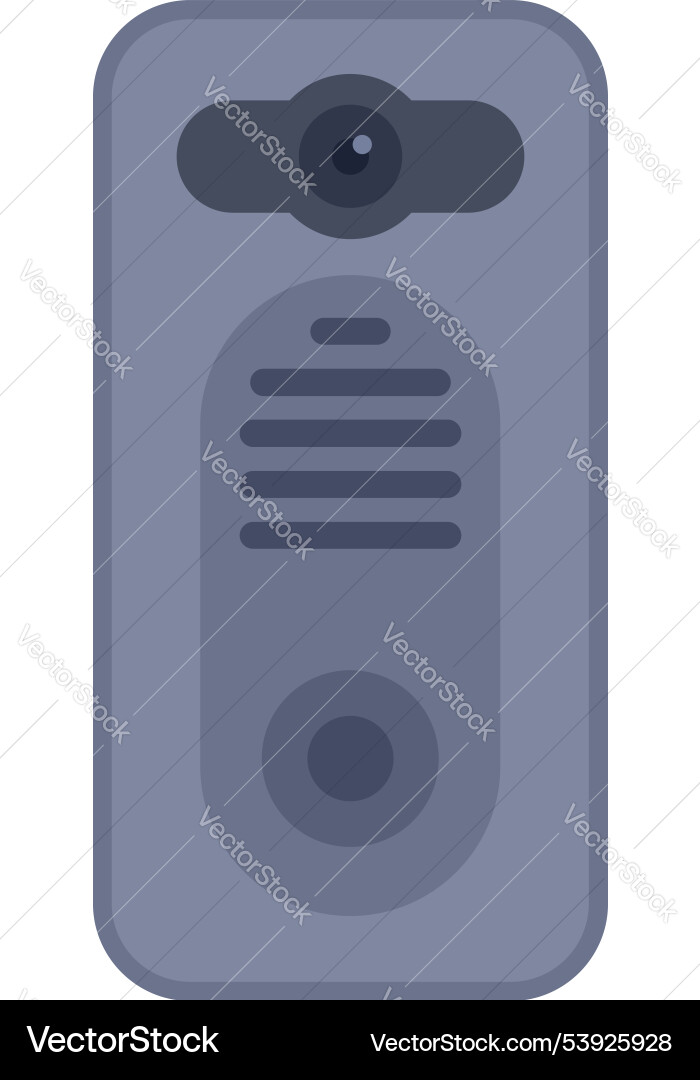 Modern intercom system displaying security Modern intercom system displaying security vector image