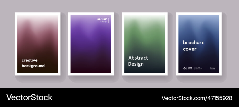 Set of dark gradient color background minimal Set of dark gradient color background minimal vector image