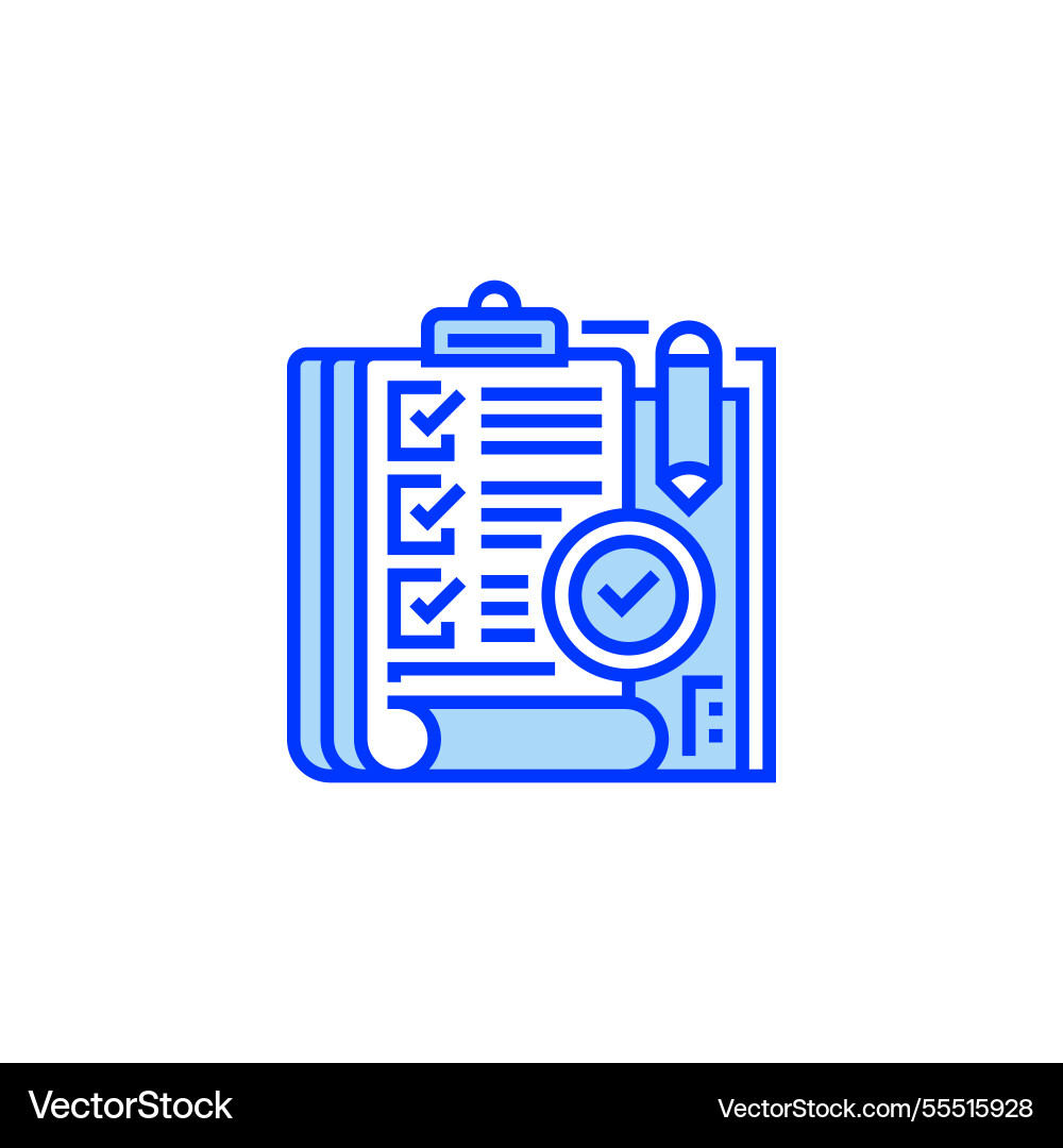 Task list filled line icon linear style sign Task list filled line icon linear style sign Vector Image