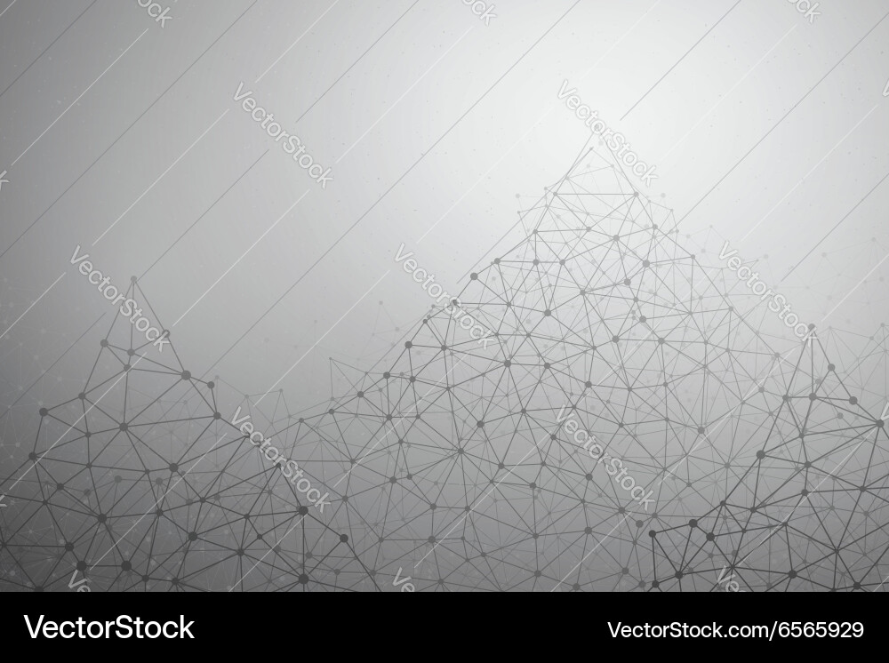 Abstract Network Structure Background vector image