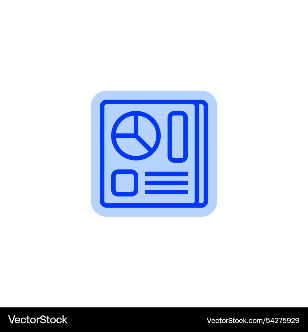 Analytics dashboard line icon linear style sign Analytics dashboard line icon linear style sign vector image