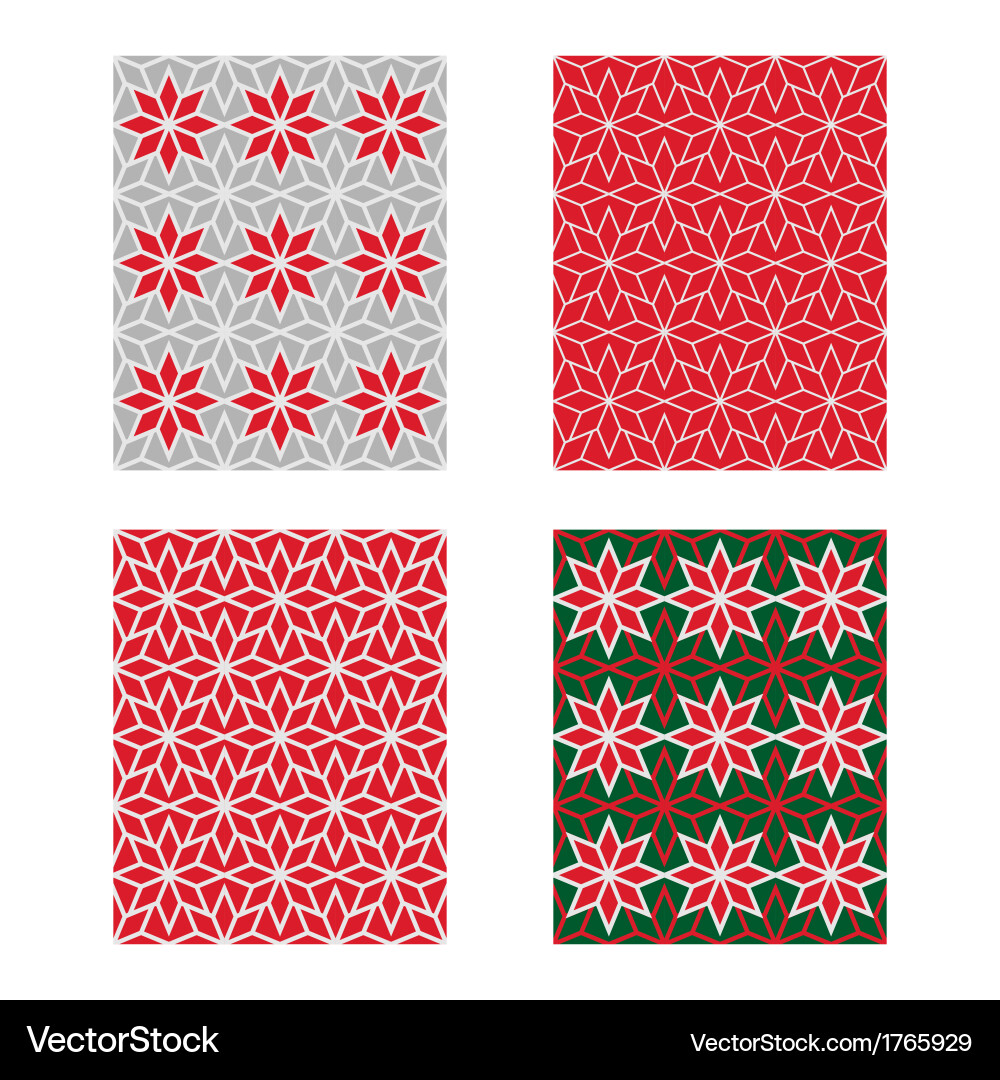 Scandinavian Geometric Pattern Set vector image