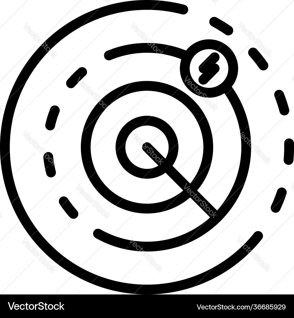 Scanning malware icon outline style Scanning malware icon outline style vector image