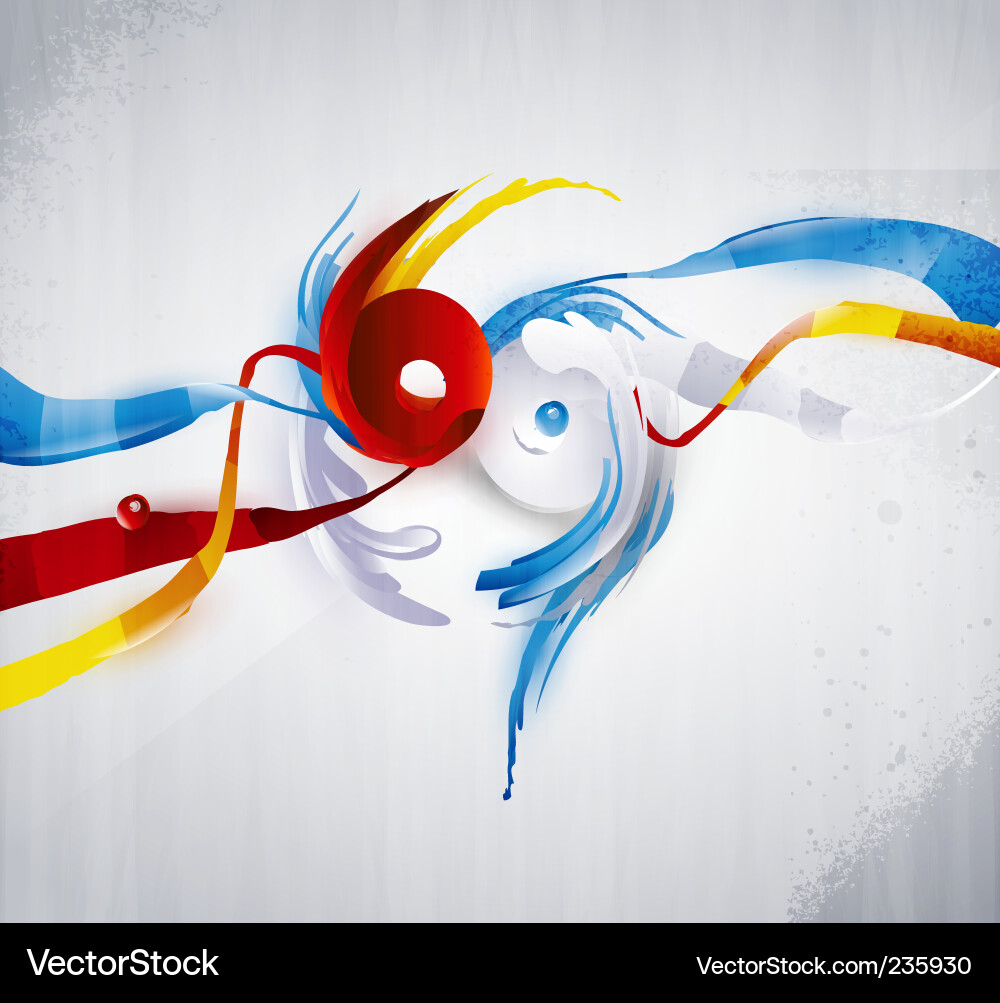 Abstract Color Swirls Background vector image