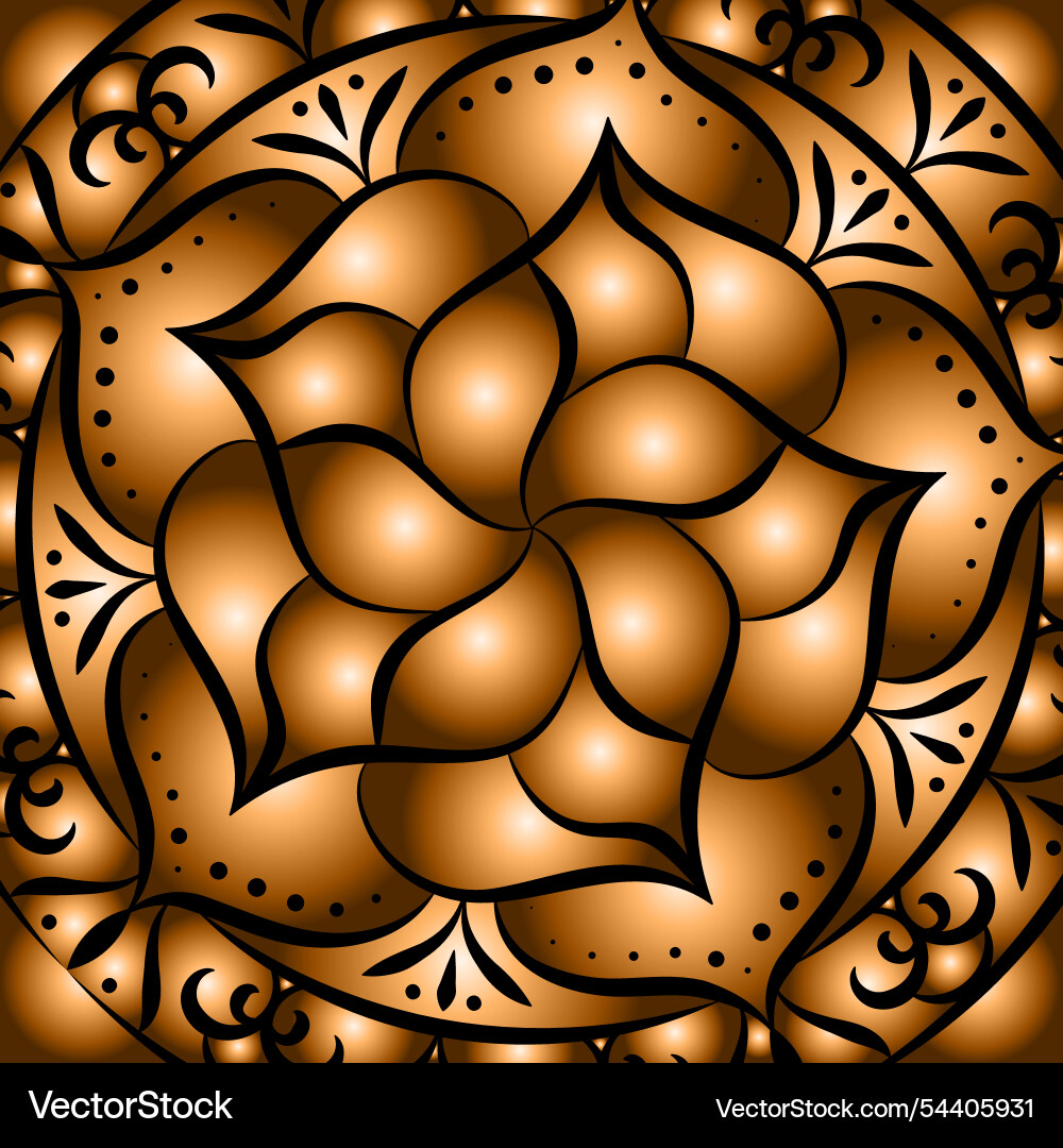 Abstract pattern of gradient shapes colorful vector image