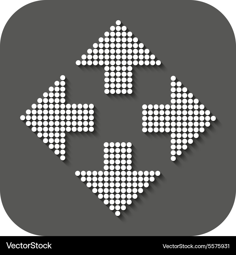 Arrow icon navigation and positioning Vector Image