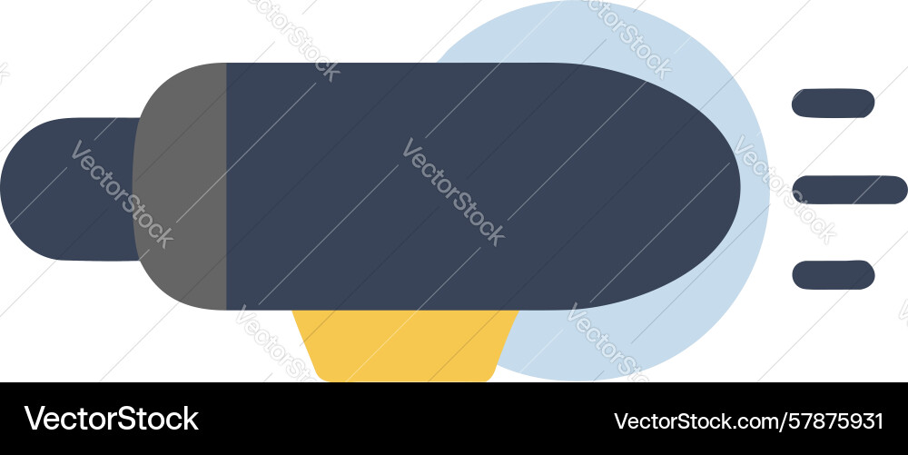 Fast illumination icon with speed lines design vector image