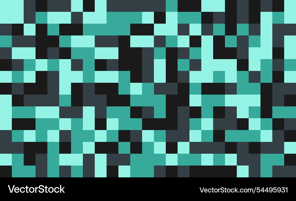 Geometric grid pattern with textured cubes vector image