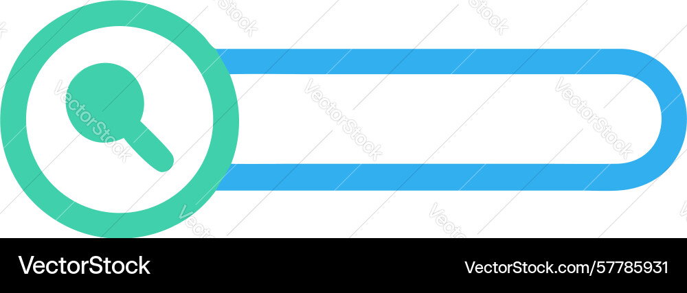 Rounded search bar smooth user experience design vector image