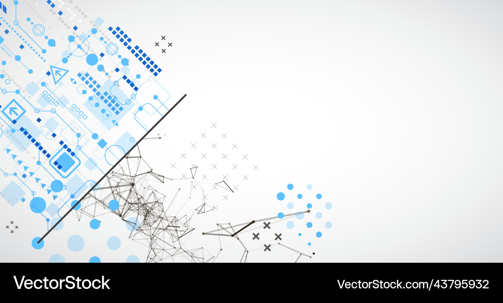 Abstract background on technological Abstract background on technological vector image
