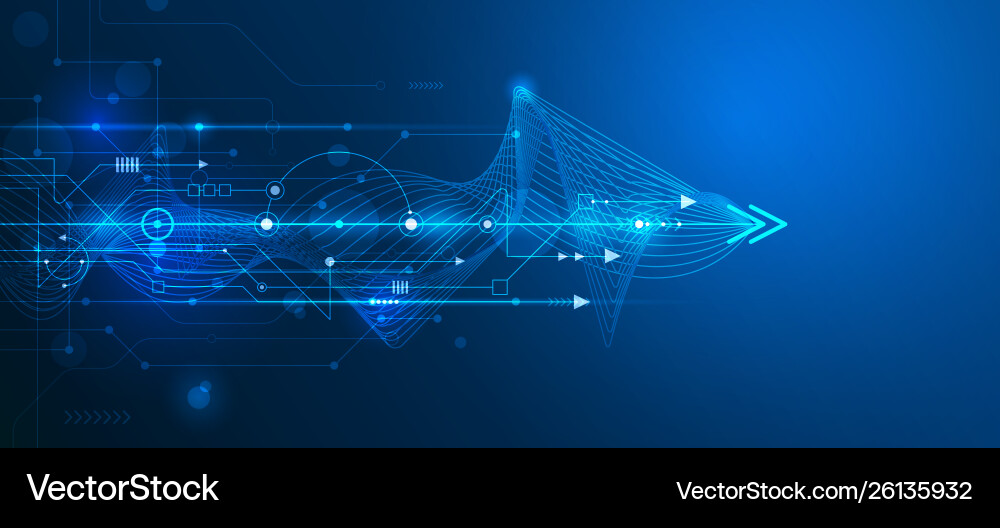 Abstract futuristic circuit board and mesh line Abstract futuristic circuit board and mesh line vector image