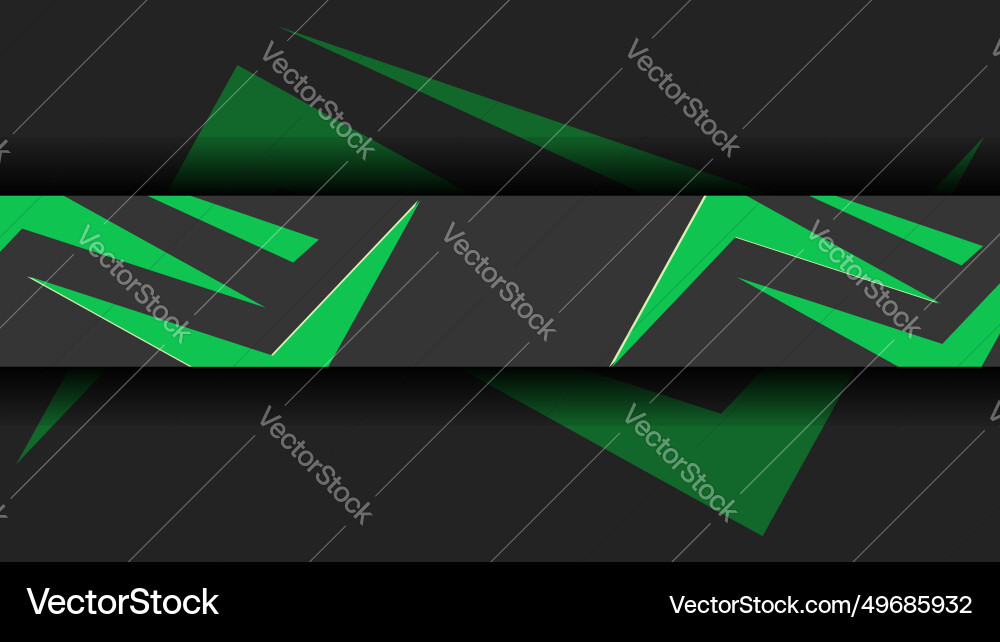 Abstract green and black colors channel banner Abstract green and black colors channel banner vector image
