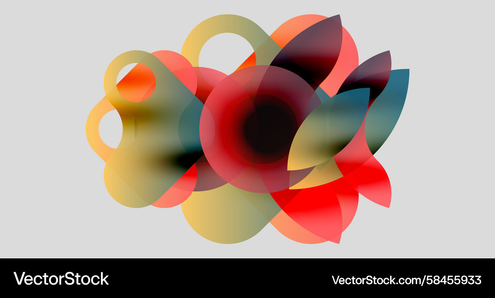 Abstract composition overlapping translucent Abstract composition overlapping translucent Vector Image