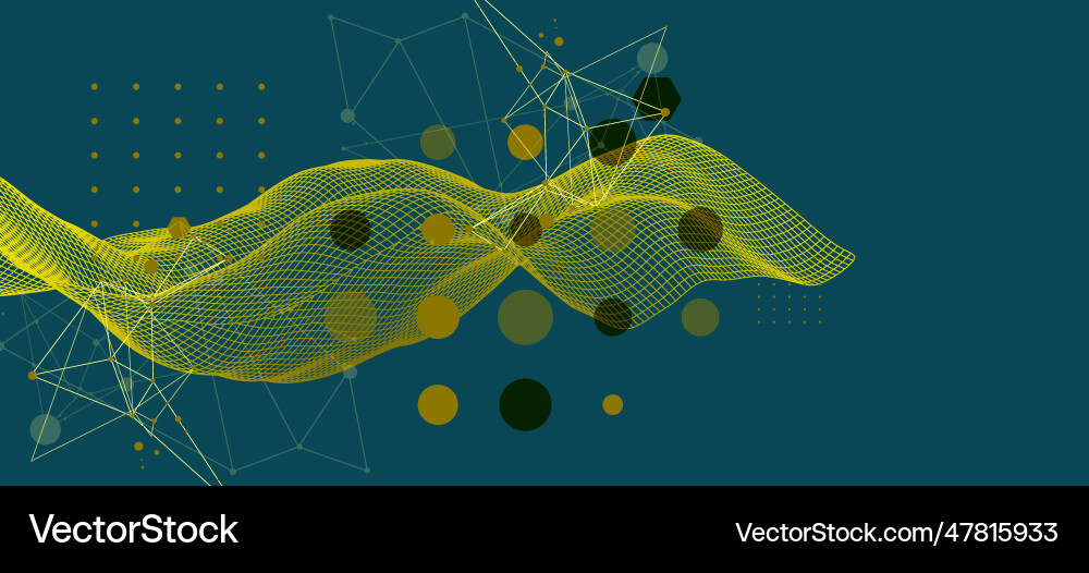 Abstract wave is made in a frame style Abstract wave is made in a frame style vector image