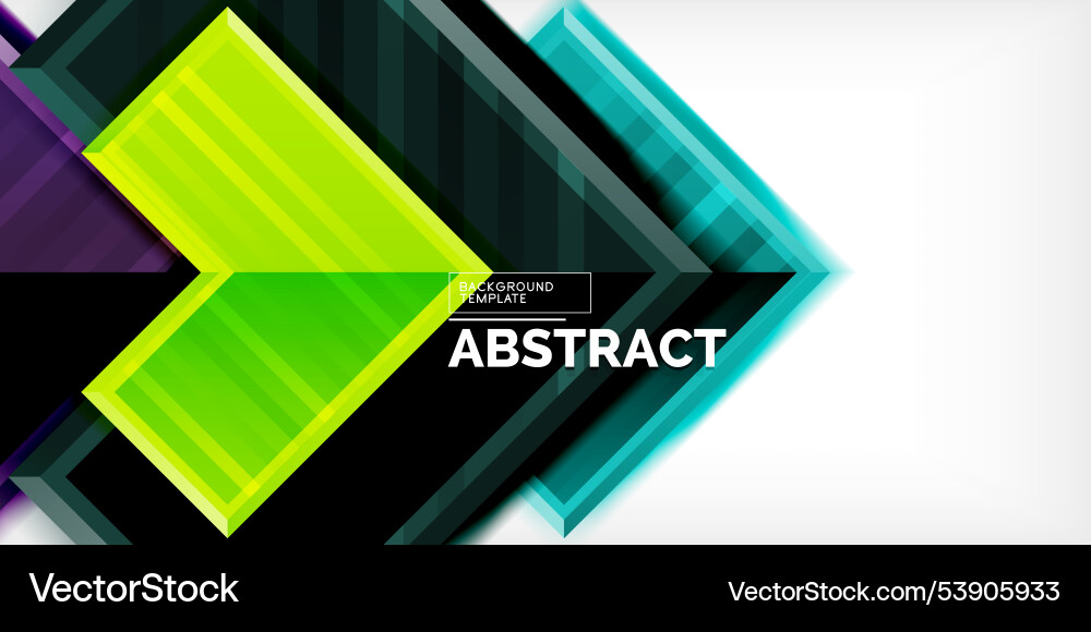 Arrow symbols created with 3d effects and line Vector Image