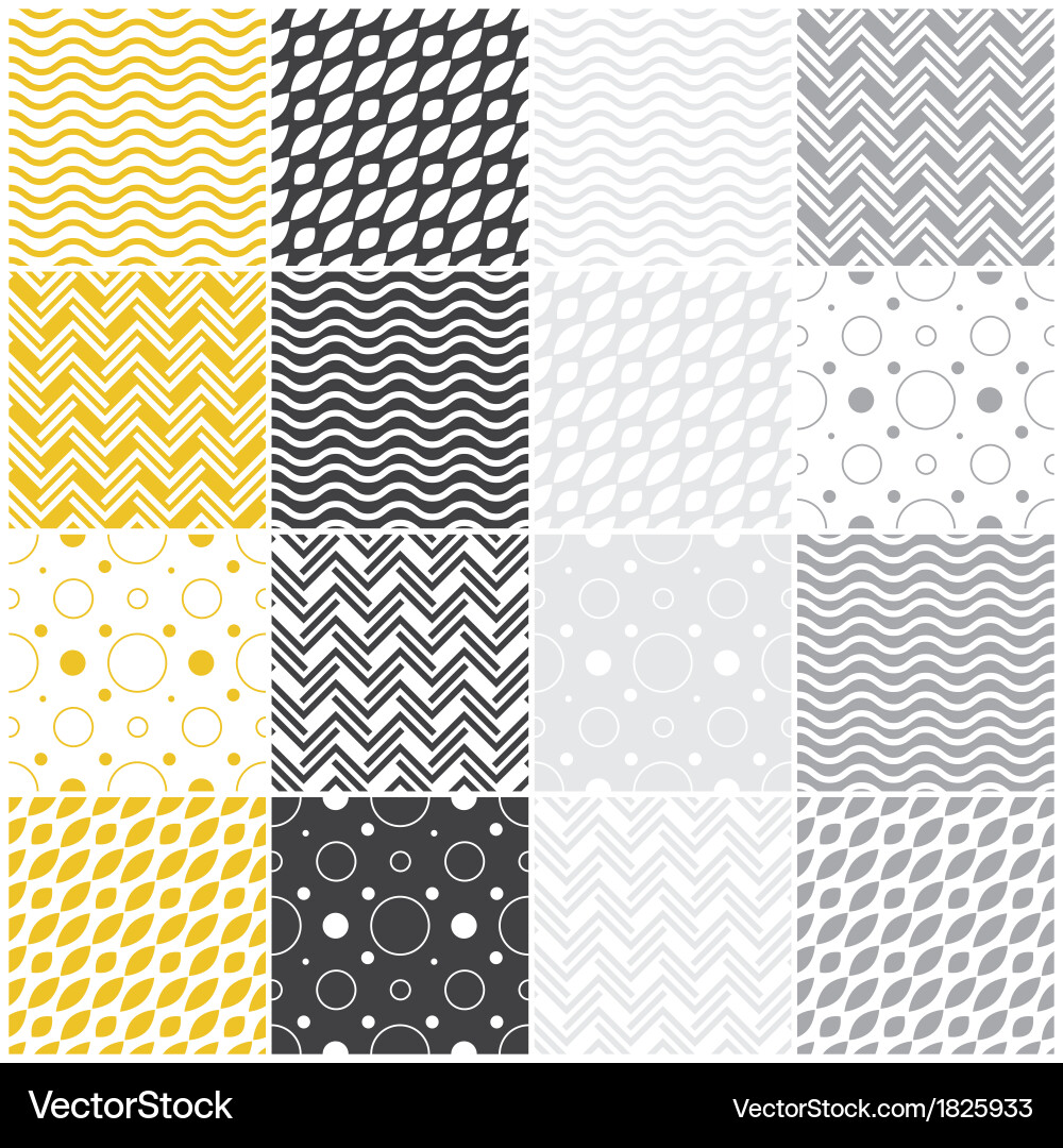 Geometric Wave Patterns vector image