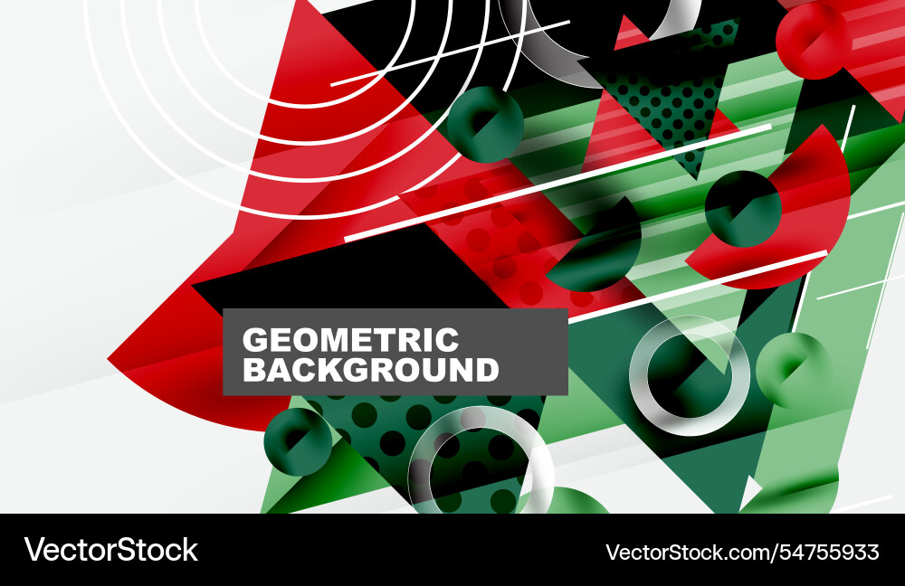 Modern geometric background - overlapping Modern geometric background - overlapping Vector Image