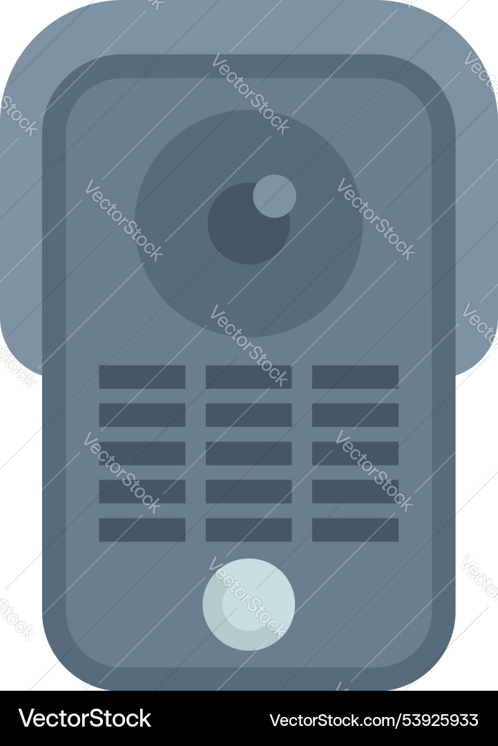 Modern wireless intercom system displaying Modern wireless intercom system displaying vector image