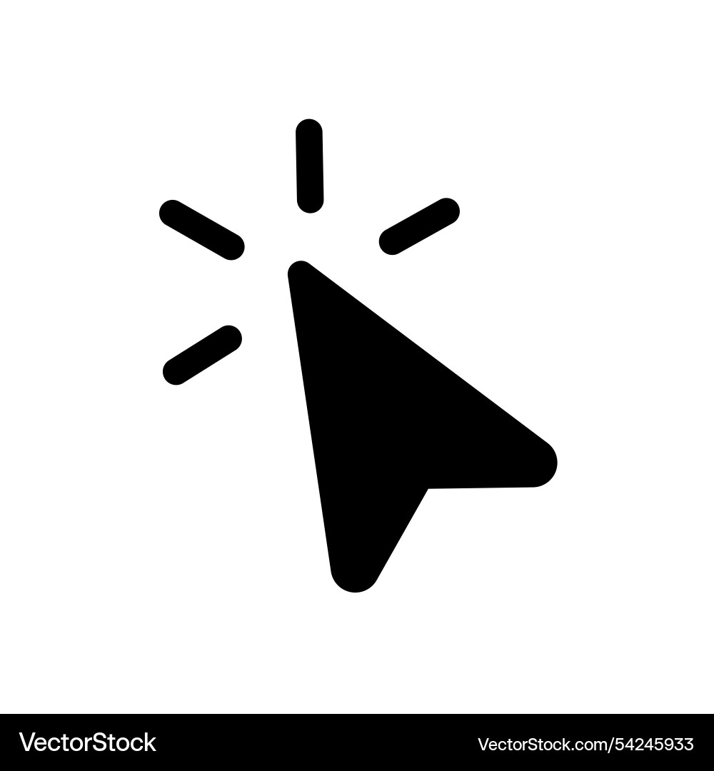 Mouse click cursor Mouse click cursor vector image