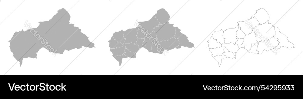 Set of car maps with main map and regional Vector Image