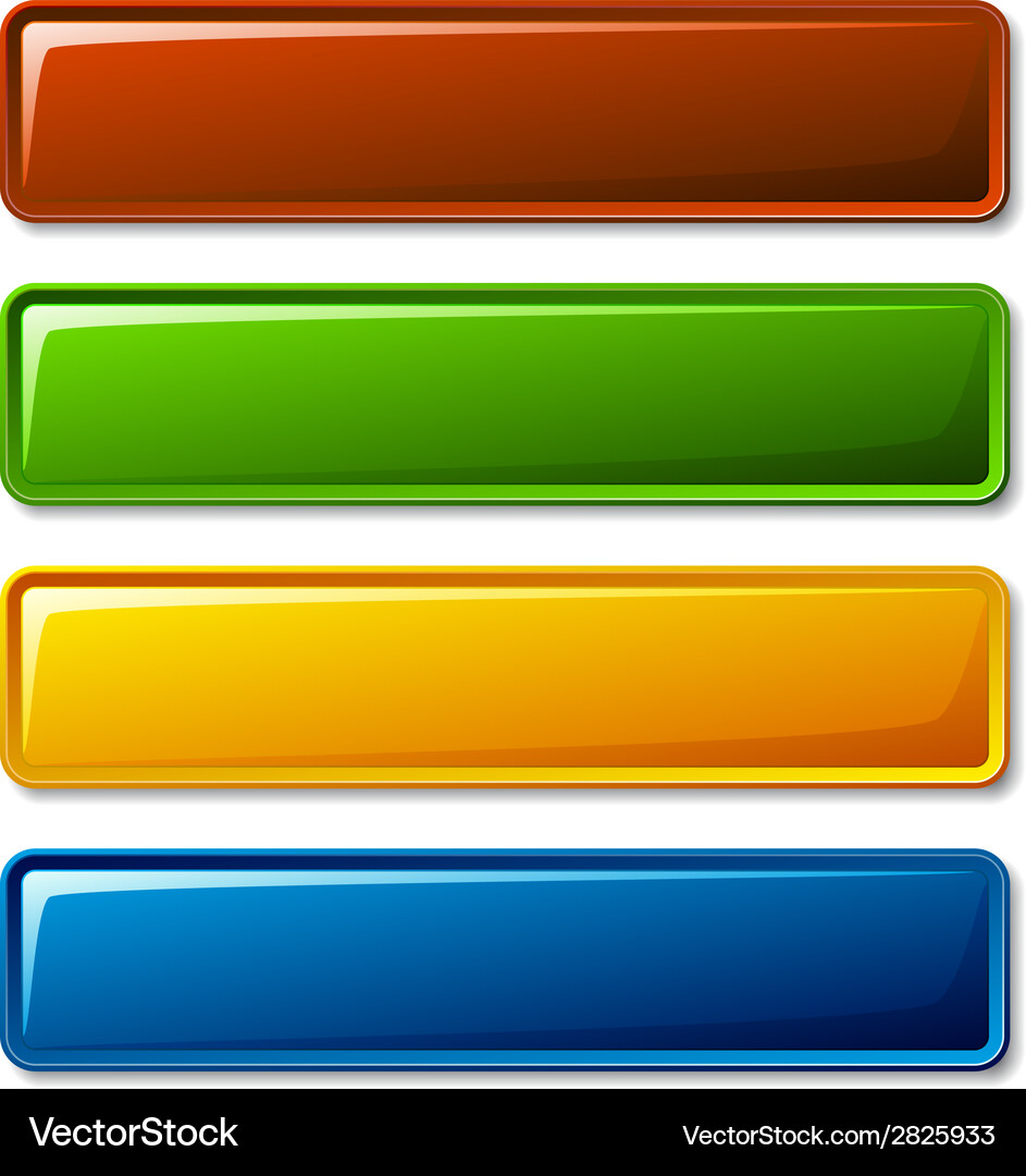 Shiny Button Collection Vector Image