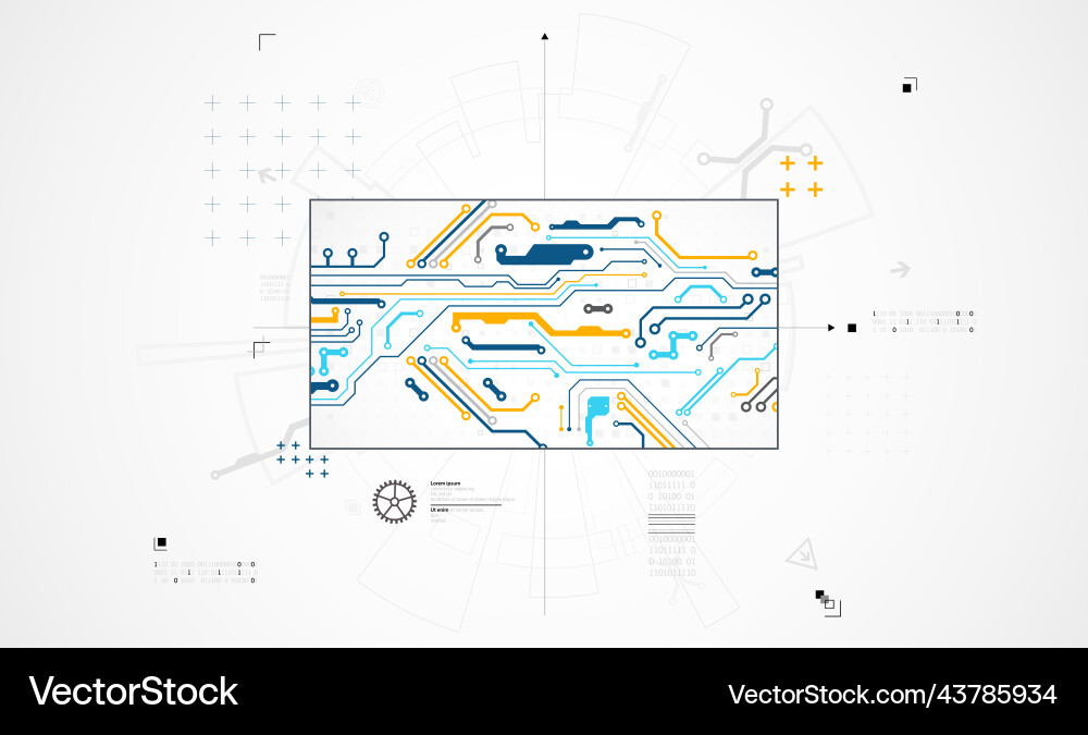 Abstract technology background communication Vector Image