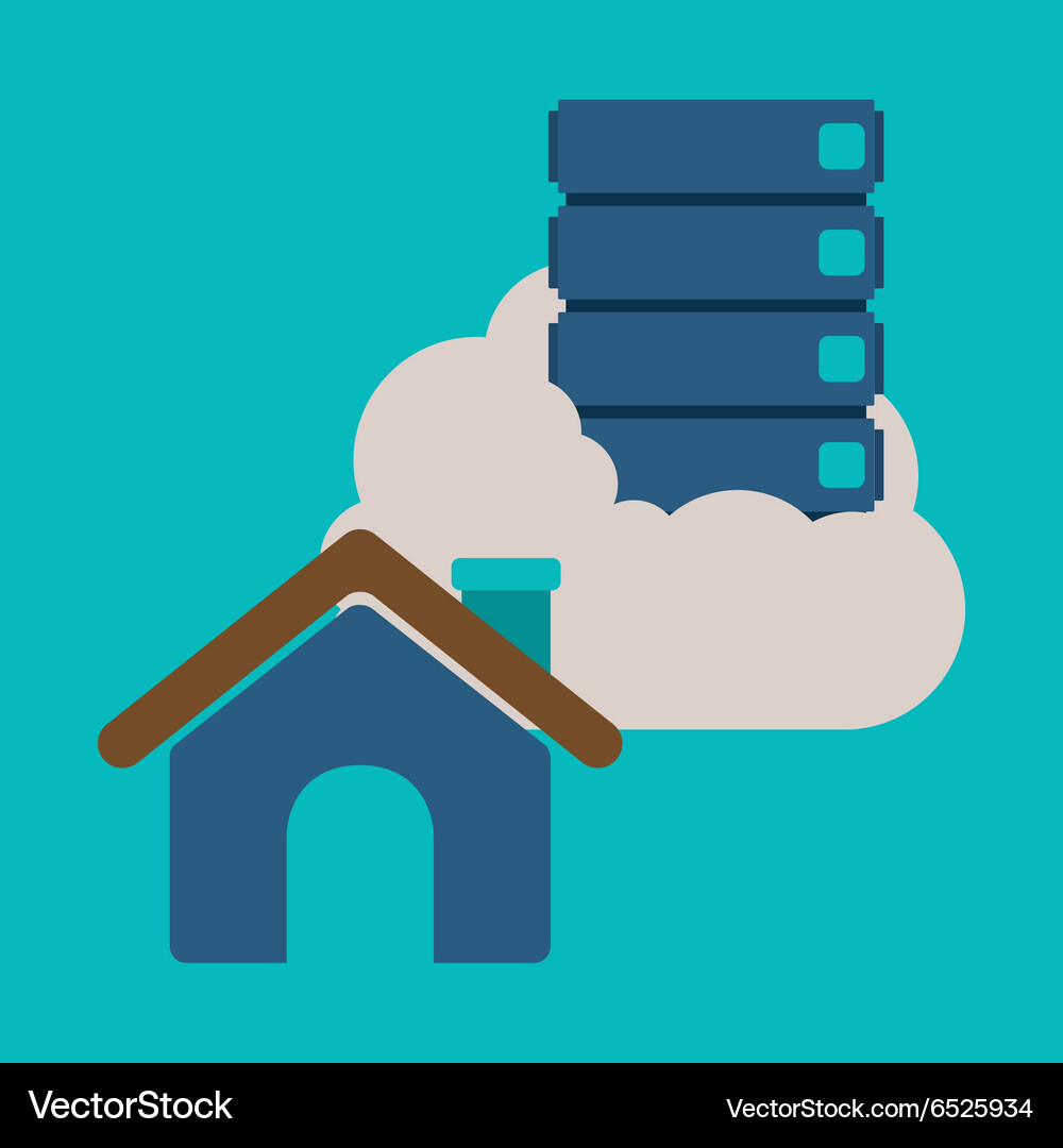 Cloud computing design Vector Image