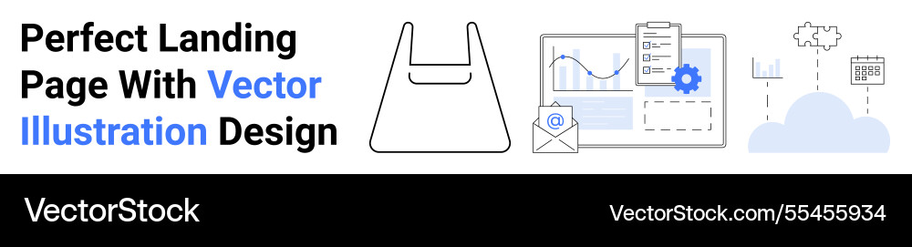 Digital workflow optimized with analytics file Vector Image