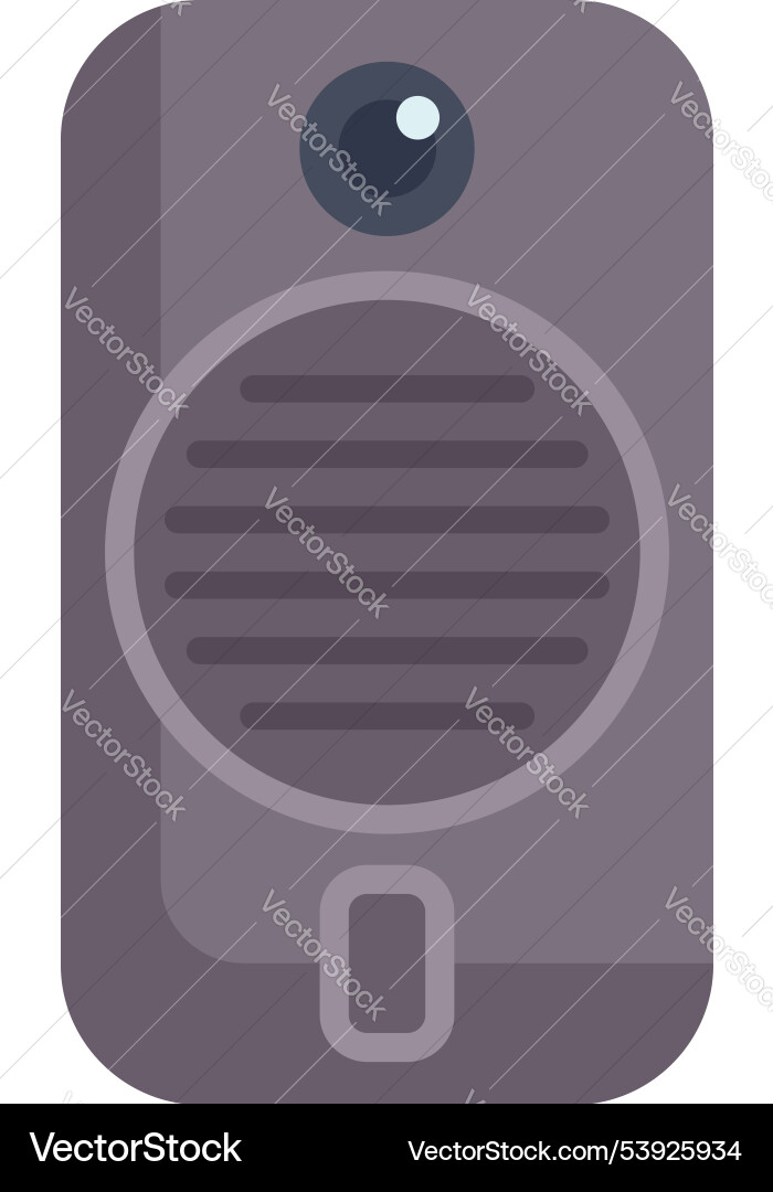 Modern intercom system with camera for home vector image