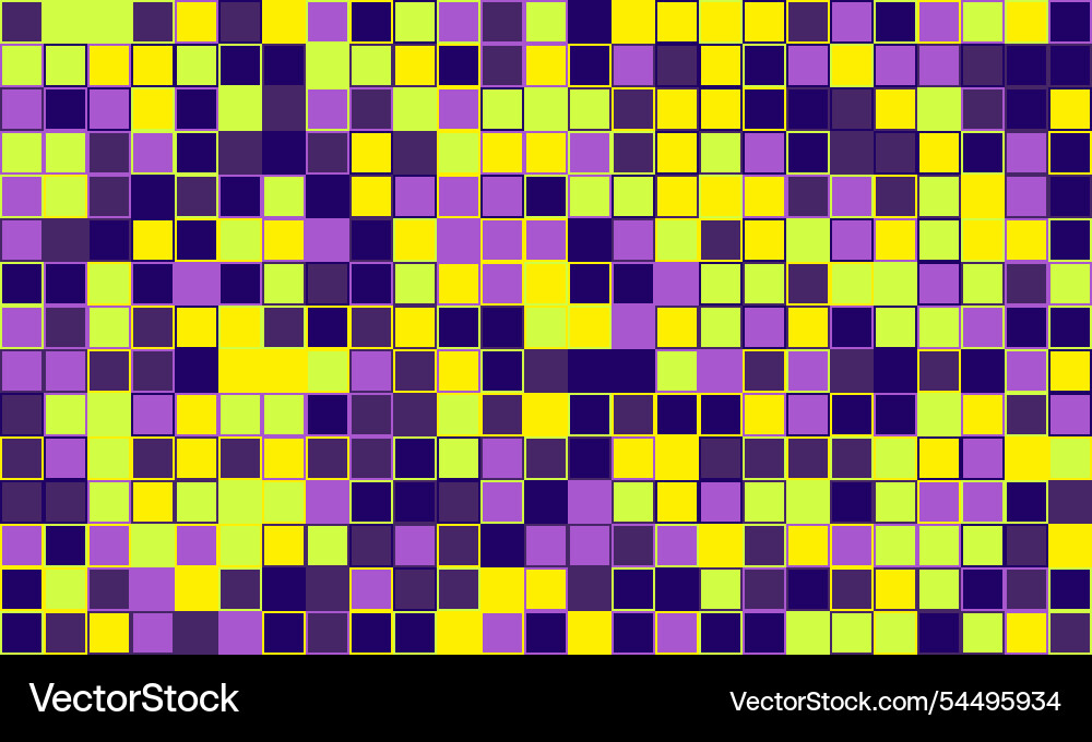 Textured cube pattern with colourful tiles vector image
