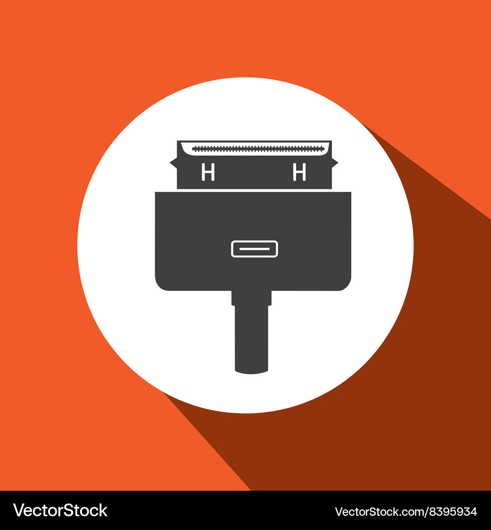 Usb connection design Vector Image