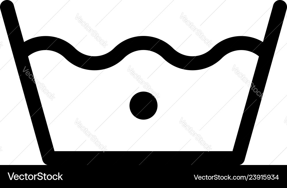 Wash at 30 degree icon outline style Wash at 30 degree icon outline style vector image