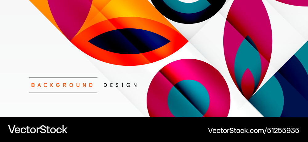 A colorful abstract background with circles A colorful abstract background with circles Vector Image