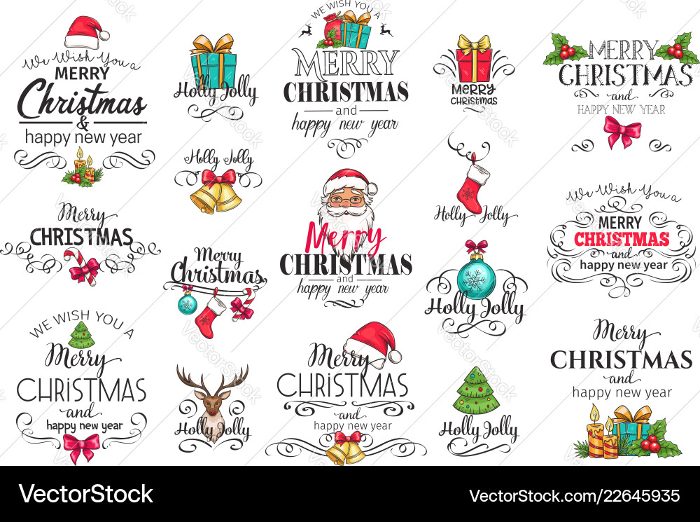 Christmas decoration labels