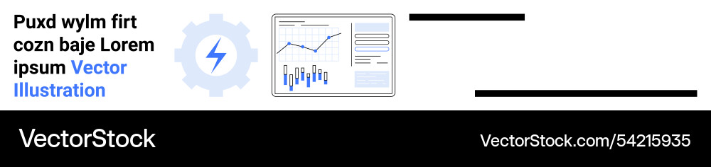 Data dashboard concept with charts graphs Vector Image